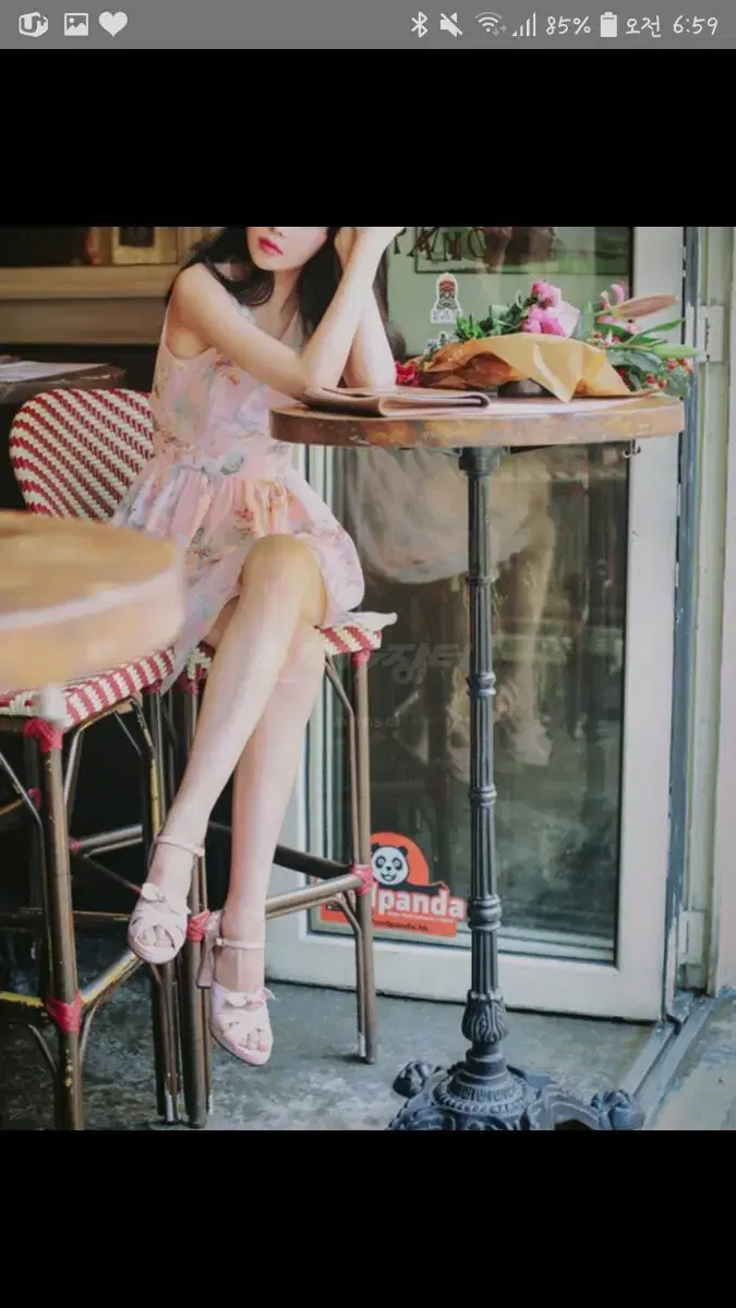 【韓国The tis ダーティス】POPPY SHIRRING MESH FRILL DRESS 구해요] 더티스 POPPY SHIRRING MESH FRILL DRES | 브랜드 중고